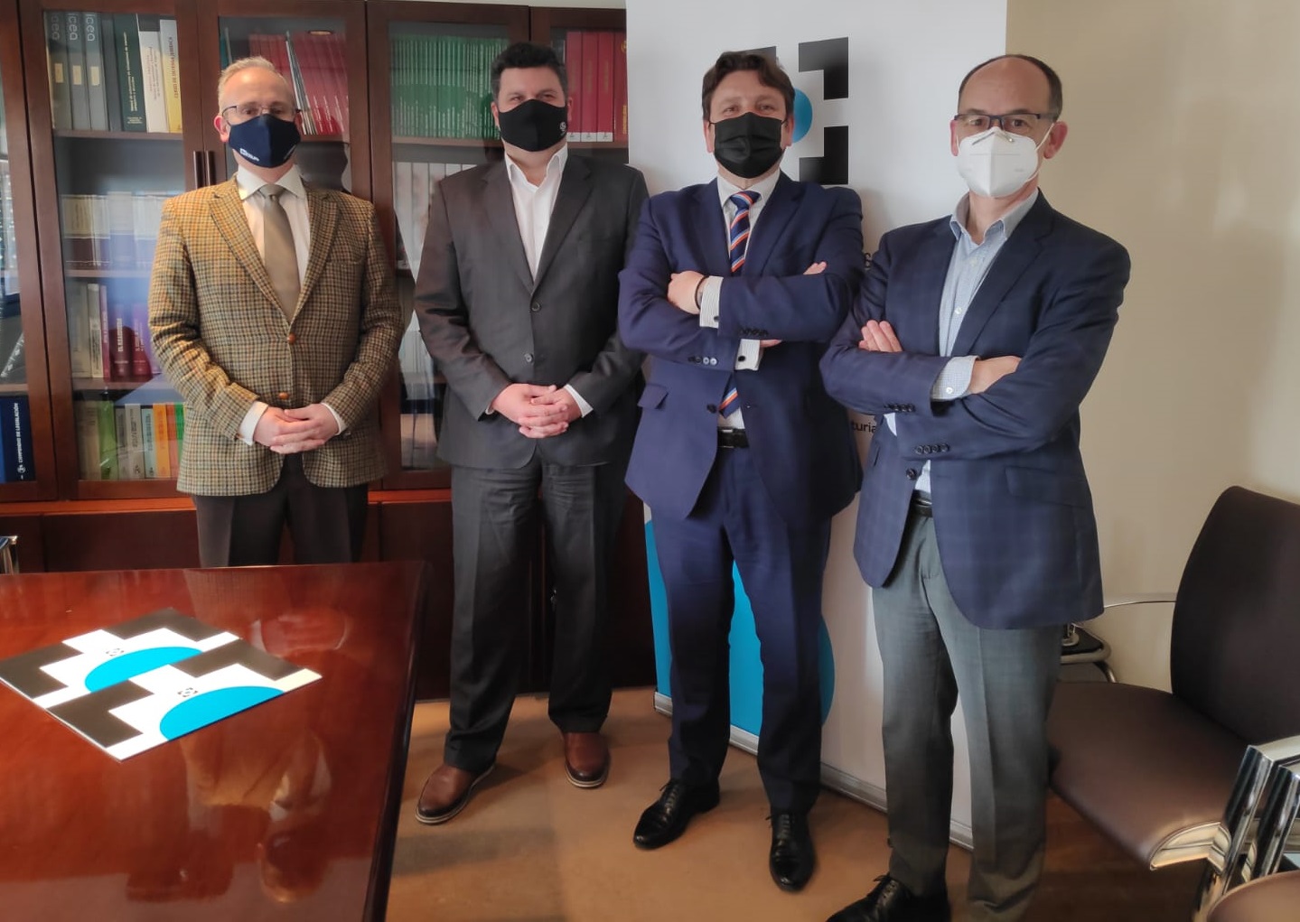 De izquierda a derecha, Ignacio Friera, Javier Fernández-Agustí, Reinerio Sarasúa y Víctor Mier.