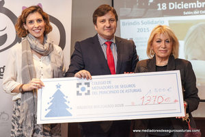Brindis solidario Colegio de Mediadores de seguros de Asturias 2015