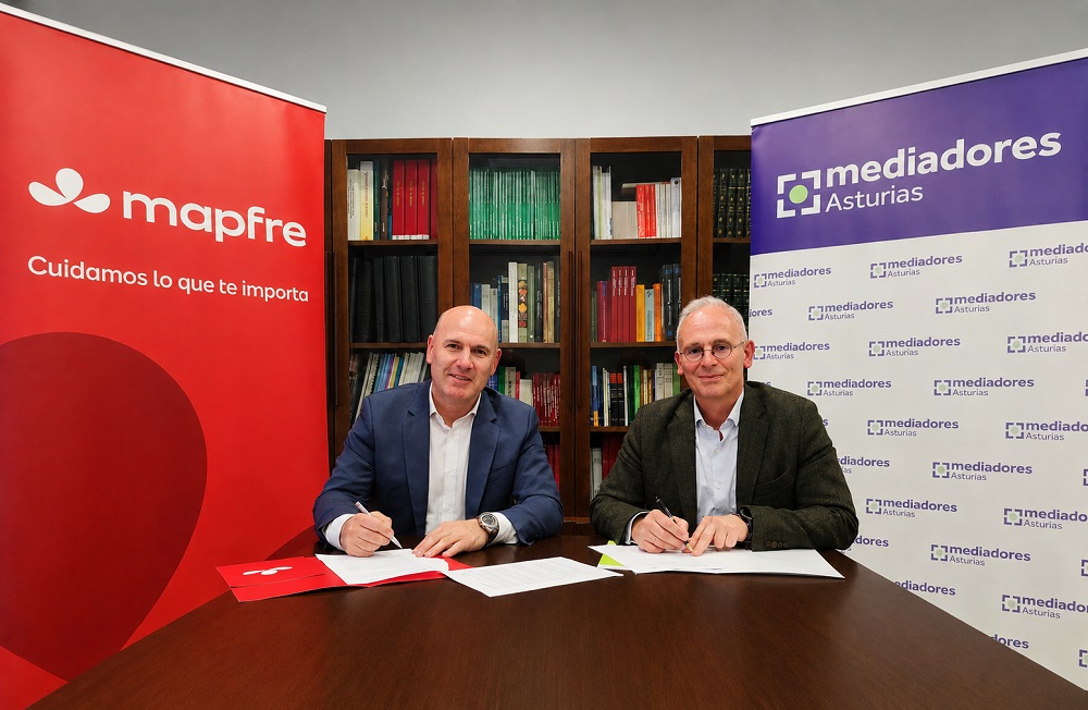 El Colegio de Mediadores de Seguros de Asturias recibe al  nuevo director territorial de Mapfre en el Principado