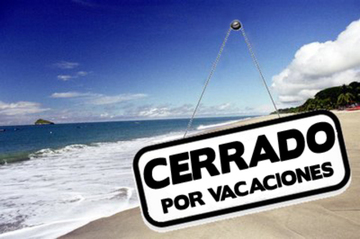 Cerrado por vacaciones Cerrado por vacaciones