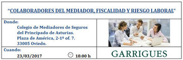COLABORADORES DEL MEDIADOR, FISCALIDAD Y RIESGO LABORAL