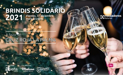 Mediadores Asturias celebra el brindis solidario 2021 a favor de Cruz Roja La Palma
