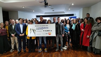 Mediadores Asturias supera los cuatro mil euros de recaudación en su último brindis solidario