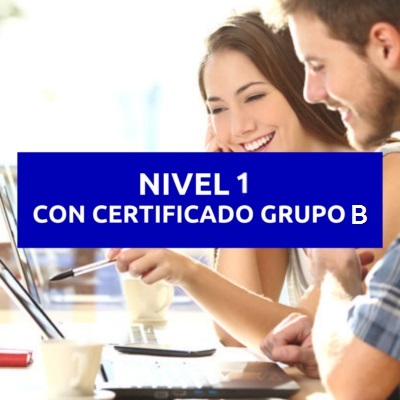 CURSO FORMATIVO NIVEL 1 CON CERTIFICADO GRUPO B [SEMIPRESENCIAL]