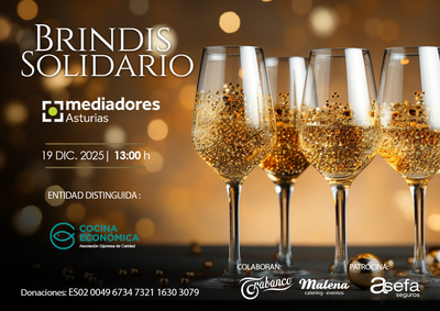 Mediadores Asturias reconoce la labor centenaria de la Cocina Económica en su tradicional Brindis Solidario Mediadores Asturias reconoce la labor centenaria de la Cocina Económica en su tradicional Brindis Solidario